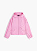 Kız Çocuk Hooded Shiny Flag Ceket