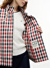 Kadın Check Cotton Short Aviator Ceket