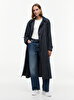 Kadın Linen Stripe Nautica Trençkot