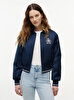 Kadın TJW Collar Satin Ceket