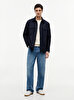 Erkek Cotton Blend Overshirt Ceket