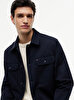 Erkek Cotton Blend Overshirt Ceket
