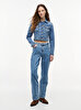 Kadın New Slim Trucker Denim Ceket