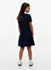 Kız Çocuk Pleated Polo Elbise