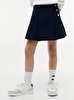 Kız Çocuk Gold Button Pleated Etek