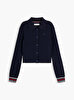 Kız Çocuk Polo Collar Rib Hırka