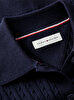 Kız Çocuk Polo Collar Rib Hırka