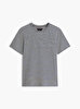Erkek Mercerized Stripe T-shirt