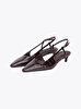 Kadın Croc Slingback Topuklu Ayakkabı