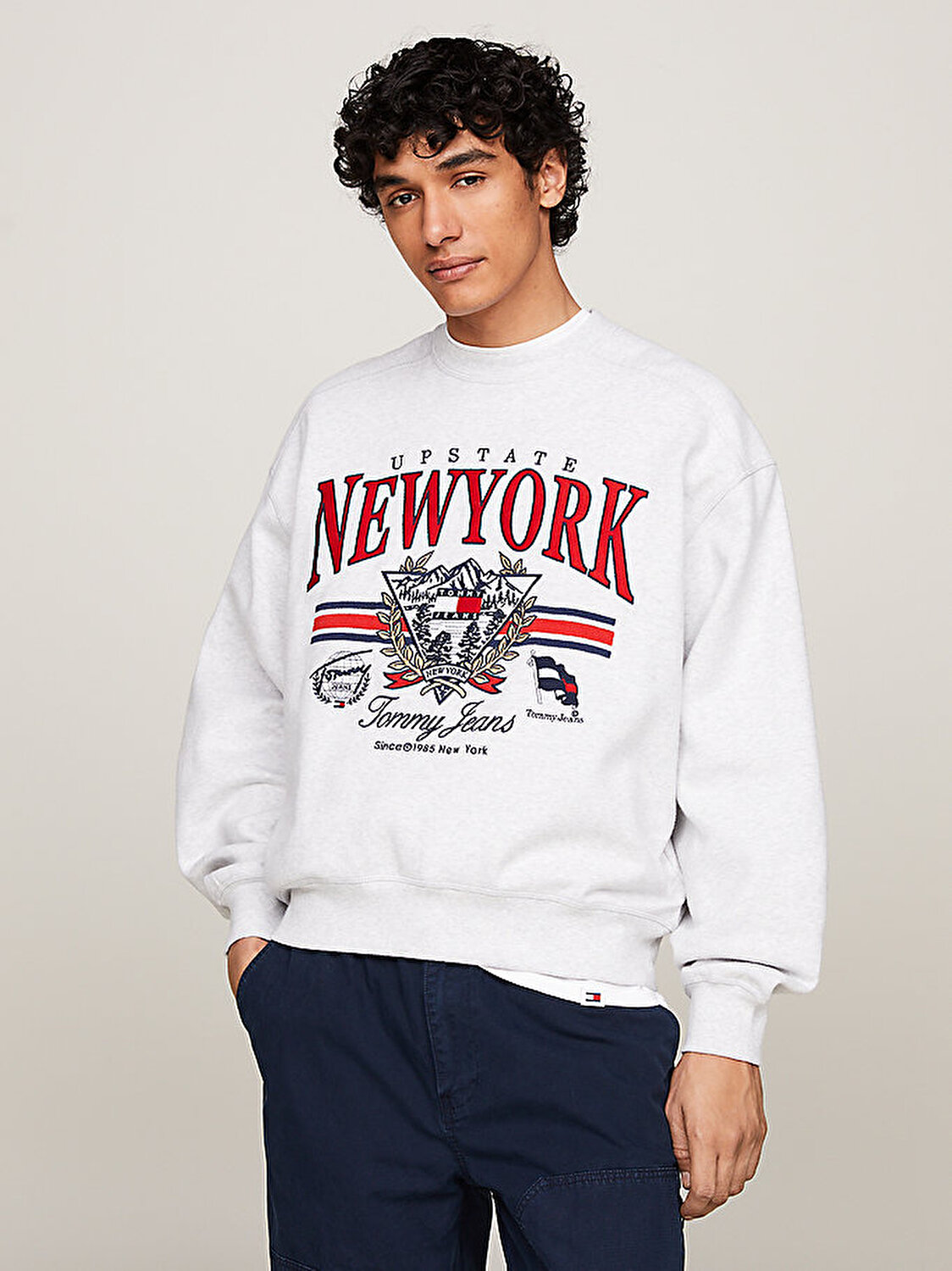 Erkek Tjm Sweatshirt DM0DM19244PJ4 Tommy Hilfiger