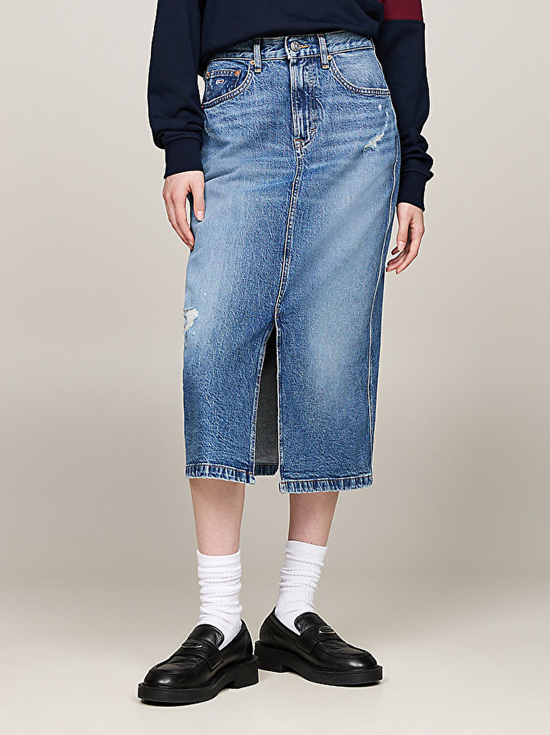 Jupe en jeans tommy hilfiger clearance