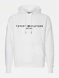 Erkek Tommy Logo Kapüşonlu Sweatshirt
