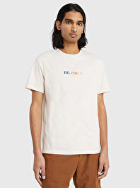 Erkek Çok Renkli Logo Nakışlı T-Shirt