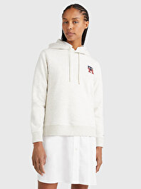Kadın Regular Monogram Nakış Detaylı Sweatshirt