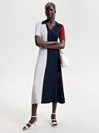 Kadın Rwb Colour Block Polo Elbise