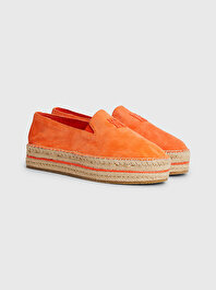 Kadın Th Süet Flatform Espadril Ayakkabı