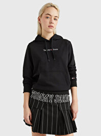 Kadın Tjw Regular Serif Linear Hoodie Sweatshirt