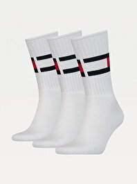 Unisex 3'Lü Bayraklı Çorap