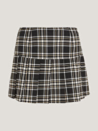Kadın Tjw Check Pleated Etek