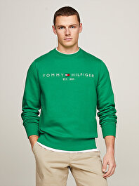 Erkek Tommy Logo Sweatshirt