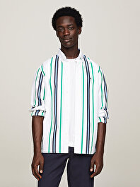 Erkek Vertical Polo Stripe Gömlek