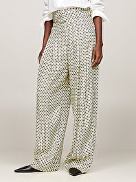 Kadın Foulard Belted Pantolon