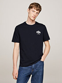 Erkek Small Crest Embro T-Shirt