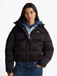 Kadın Tjw Tonal Aop Badge Puffer Mont