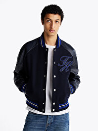 Erkek Wool Varsity Ceket