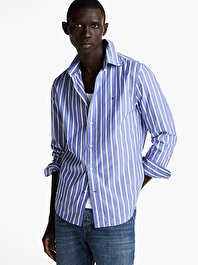Erkek Flex Poplin Nautical Gömlek