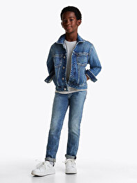 Erkek Çocuk Modern Straight Vintage Jean Pantolon