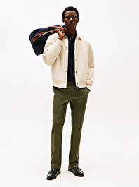 Erkek Denton Printed Structure Chino Pantolon