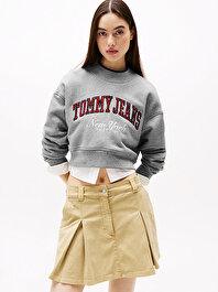 Kadın Tjw Crop Cneck Collar Sweatshirt
