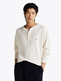 Erkek Textured Ls Henley T-Shirt