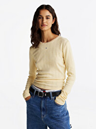 Kadın Tjw Slim Pointelle T-Shirt