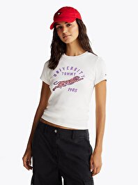Kadın Tjw Slim Rib Uni T-Shirt