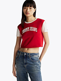Kadın Tjw Reg Crop Varsity T-Shirt