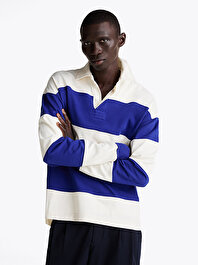 Erkek Blocking Rugby Sweatshirt