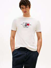 Erkek Hilfiger Flag Sailing T-Shirt