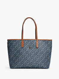 Kadın Th Monoplay Leather Tote Çanta