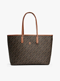 Kadın Th Monoplay Leather Tote Çanta