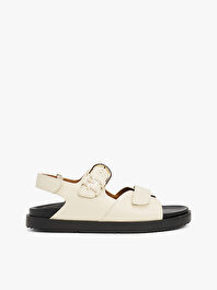 Kadın Leather Sporty Sandalet