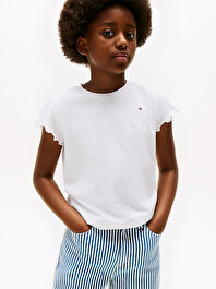 Kız Çocuk Essential Ruffle T-Shirt