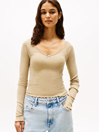 Kadın Tjw Slim Vneck T-Shirt