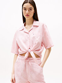 Kadın Tjw Crop Linen Gömlek