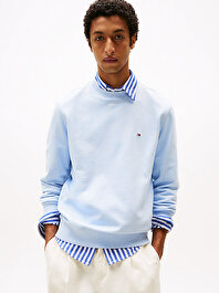 Erkek Essential Terry Crew Sweatshirt