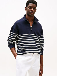 Erkek Placed Stripe Sweatshirt