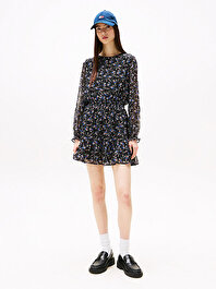 Kadın Tjw Chiffon Mini Elbise