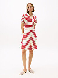 Kadın Lyocell Open-Neck Elbise