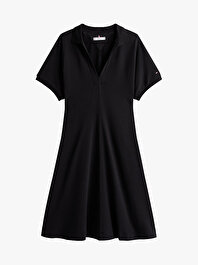 Kadın Adaptive Lyocell Open-Neck Elbise
